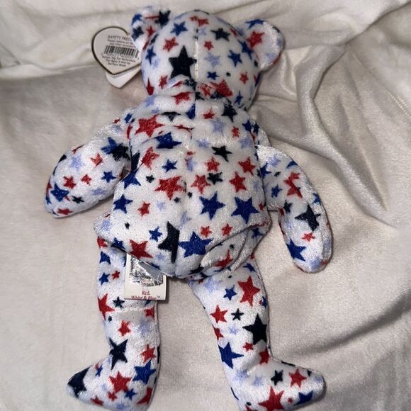 Ty Beanie Babies Bear  “Red White & Blue”! - Picture 5 of 6